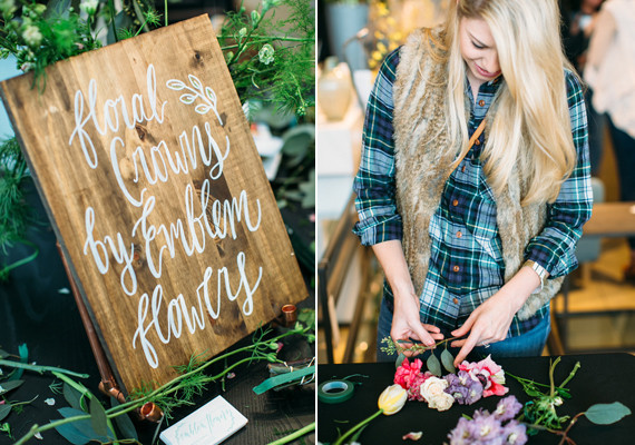 Crate and Barrel wedding event hosted by 100 Layer Cake