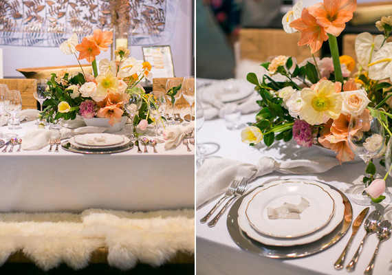 Crate and Barrel wedding event hosted by 100 Layer Cake