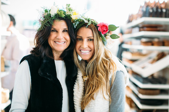 Crate and Barrel wedding event hosted by 100 Layer Cake