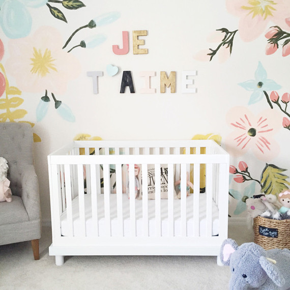 Floral pastel nursery