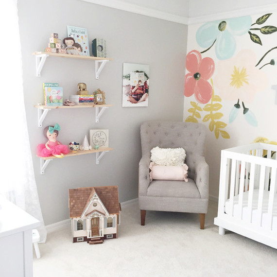 Floral pastel nursery