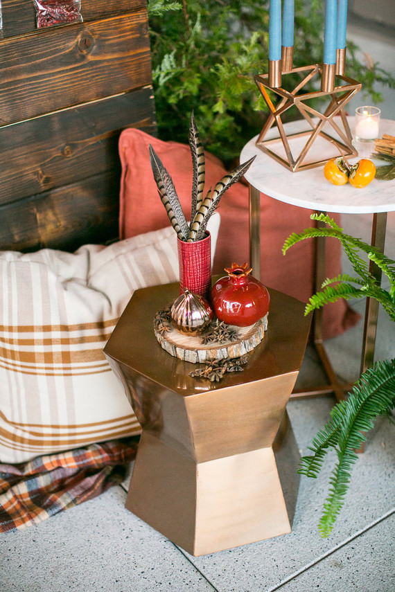 Rustic fall wedding decor