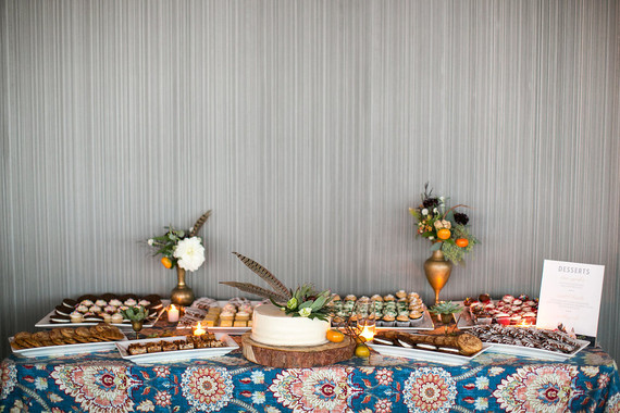 Rustic dessert table