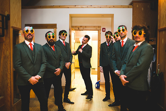 Colorful DIY woodsy wedding