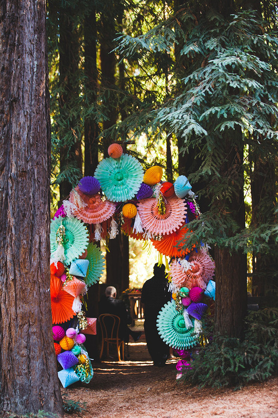colorful wedding decor