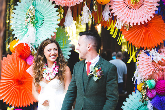 Colorful wedding decor
