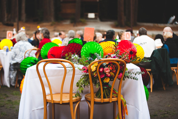 Colorful DIY woodsy wedding
