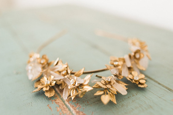 Mignonne Handmade gold crown