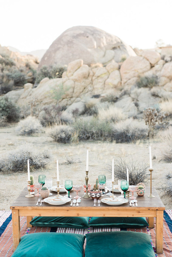 Bohemian desert wedding inspiration