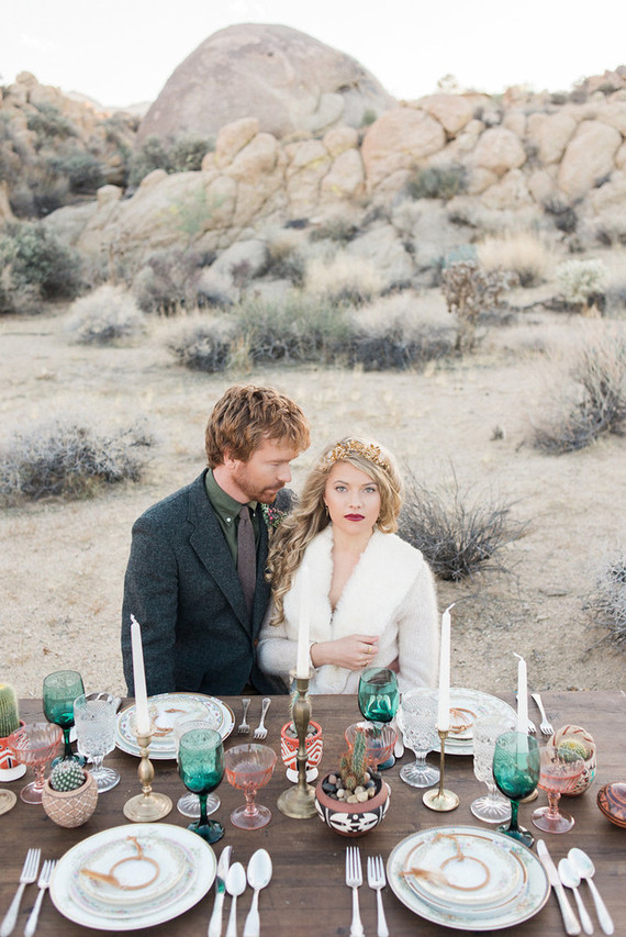 Bohemian desert wedding inspiration