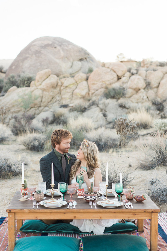 Bohemian desert wedding inspiration