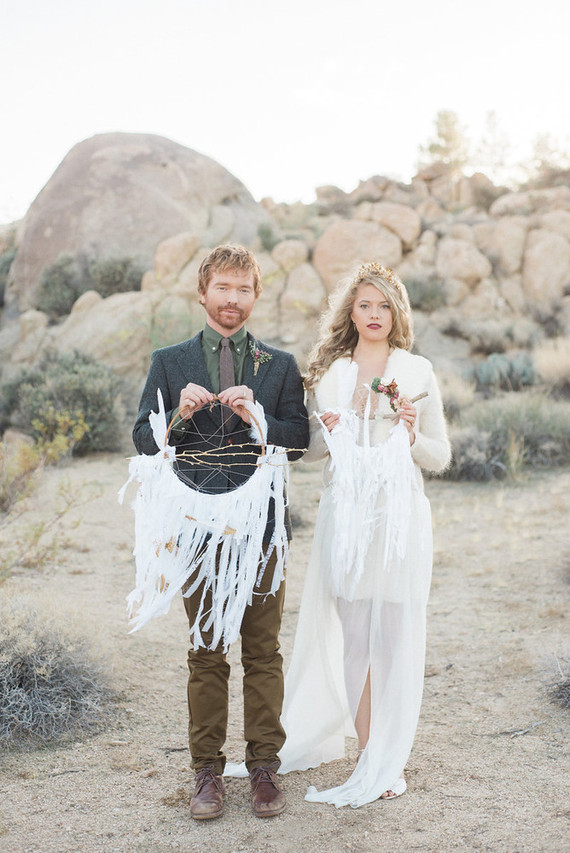 Bohemian desert wedding inspiration