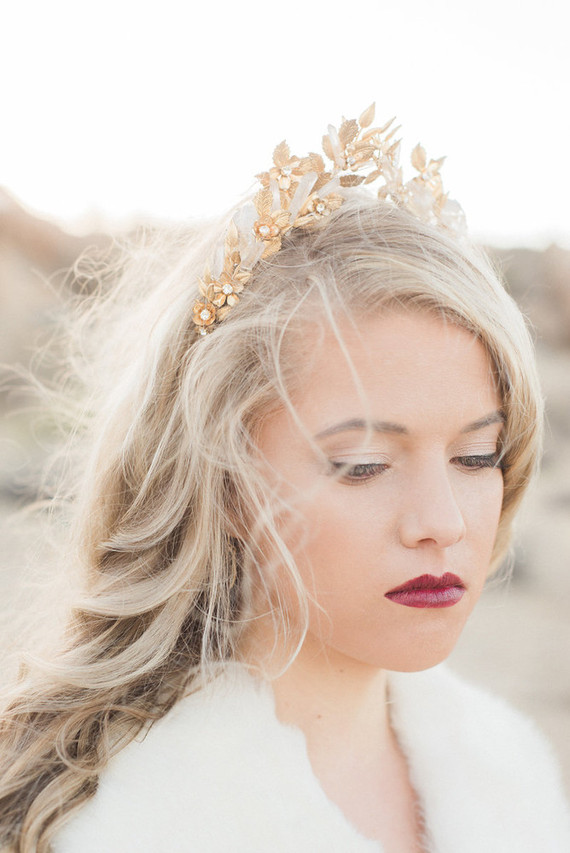 Mignonne Handmade gold crown