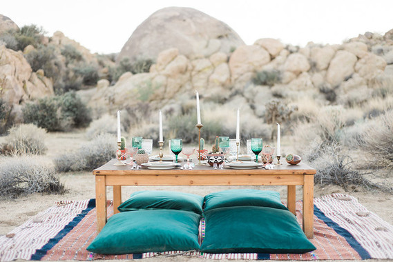Bohemian desert wedding inspiration