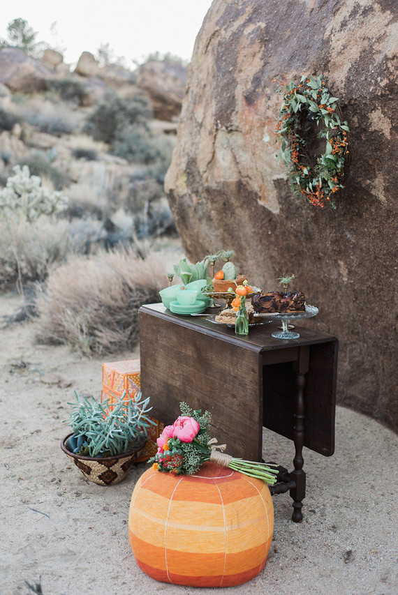 Bohemian desert wedding inspiration