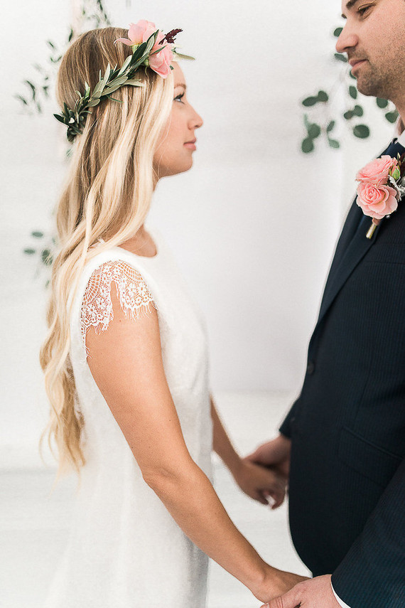 Bridal flower crown