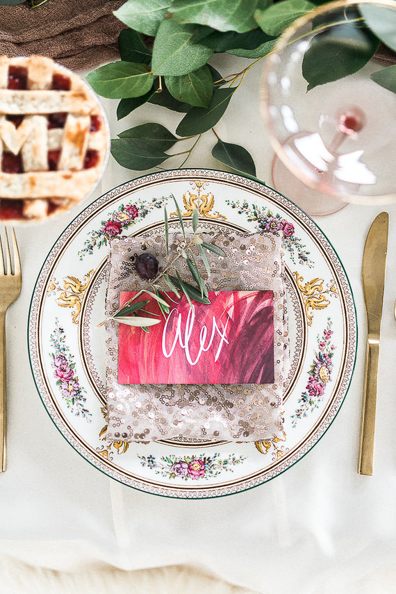 Calligraphy place card