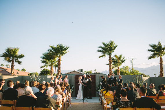 Palm Springs wedding ceremony