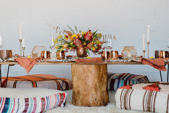 Bohemian tablescape