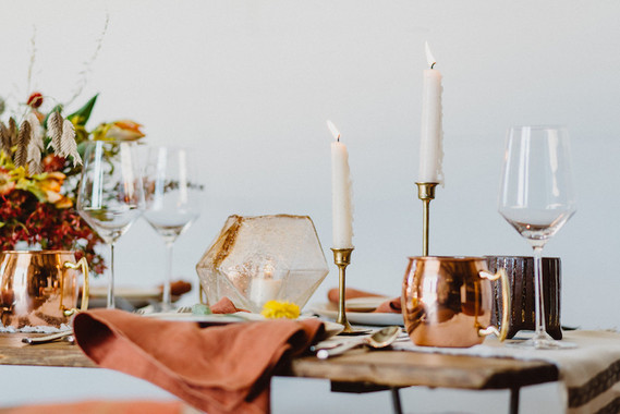 Bohemian tablescape