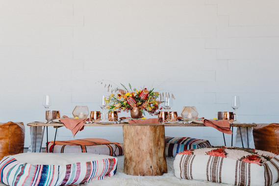 Bohemian tablescape