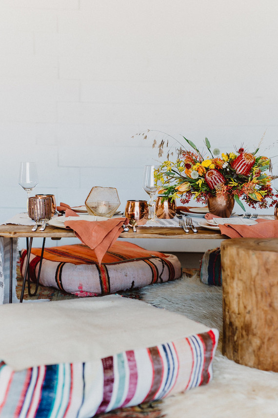Bohemian tablescape