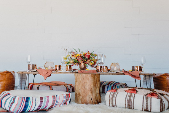 Bohemian tablescape