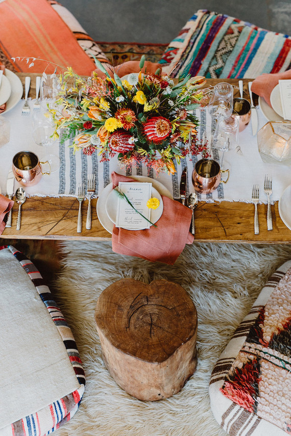 Bohemian tablescape