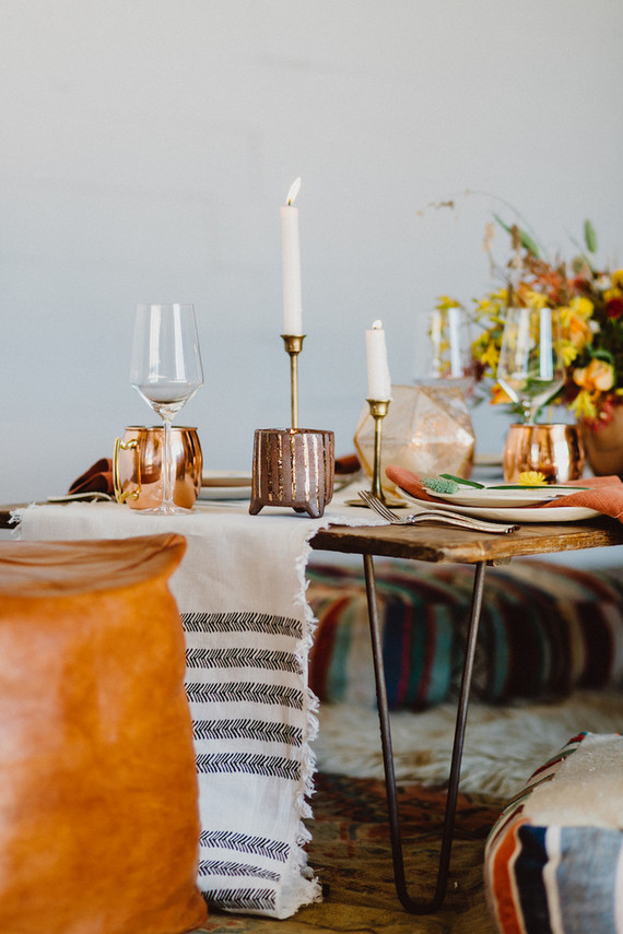 Bohemian tablescape