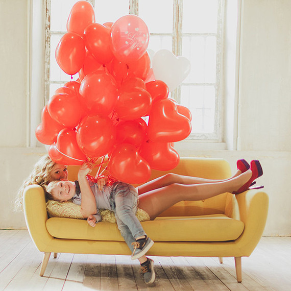 heart balloon bouquet