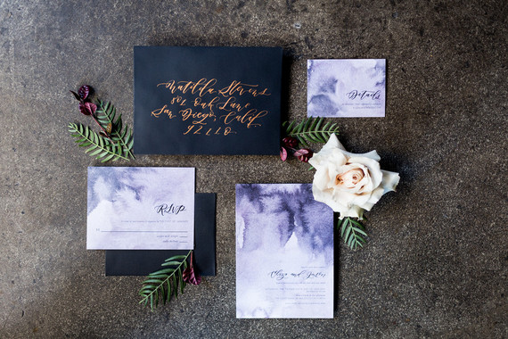 Elegant watercolor invitation