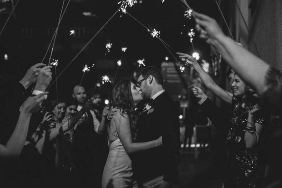Sparkler send off