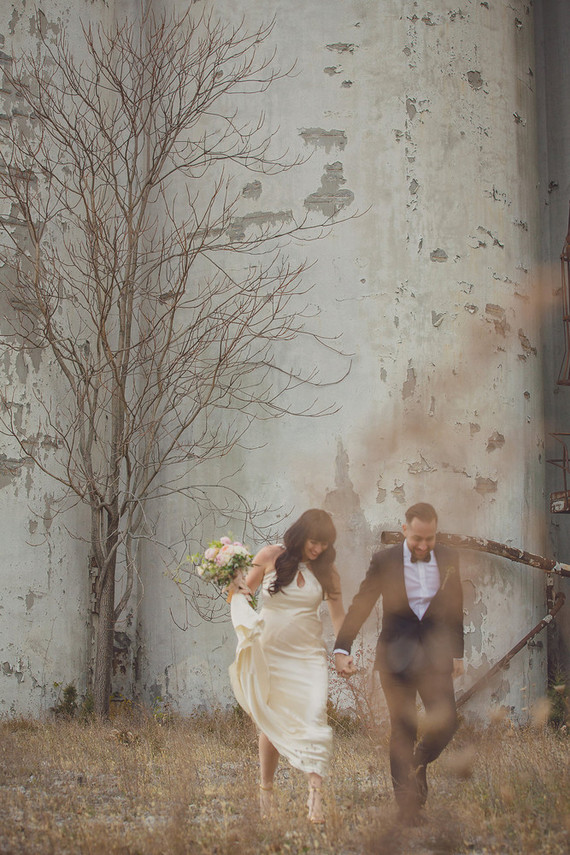 Whimsical Hudson Valley wedding portrait