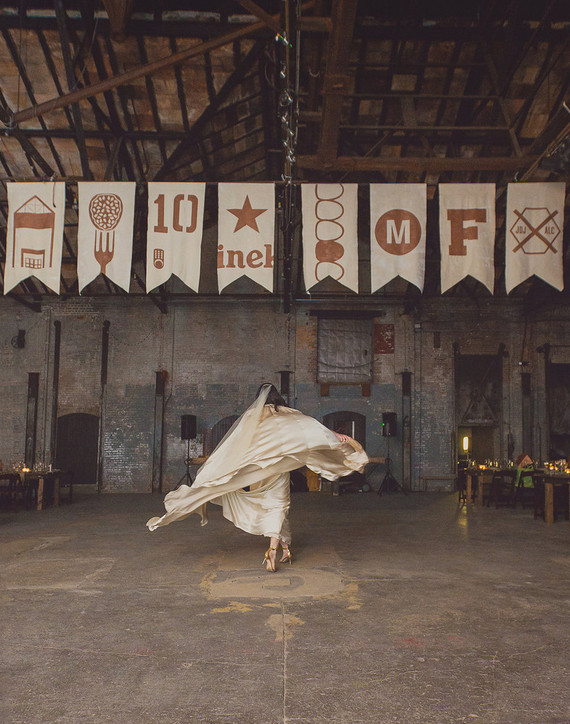 Whimsical wedding ceremony
