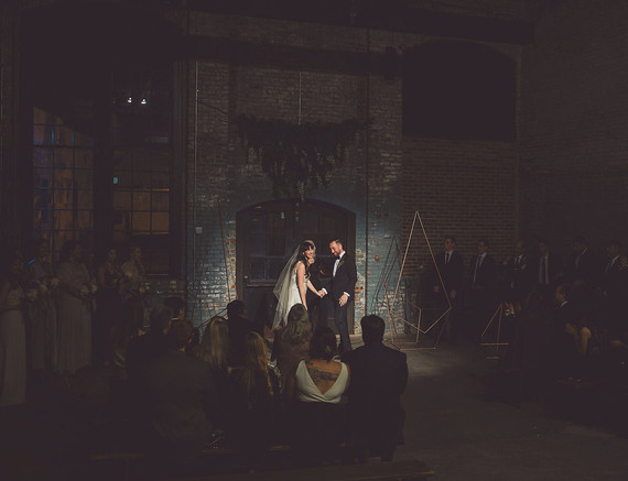 Whimsical wedding ceremony