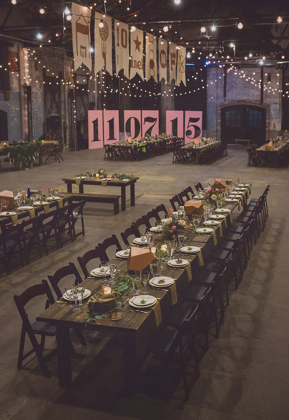 Whimsical wedding tablescape