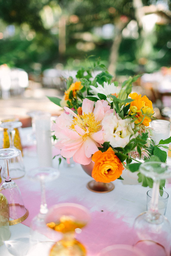 Spring wedding florals