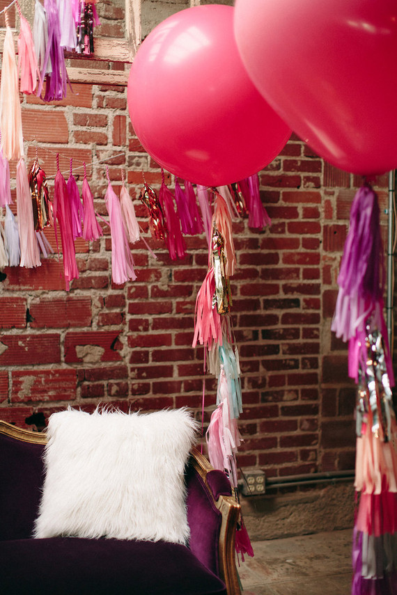 Girly Valentine's Day party decor