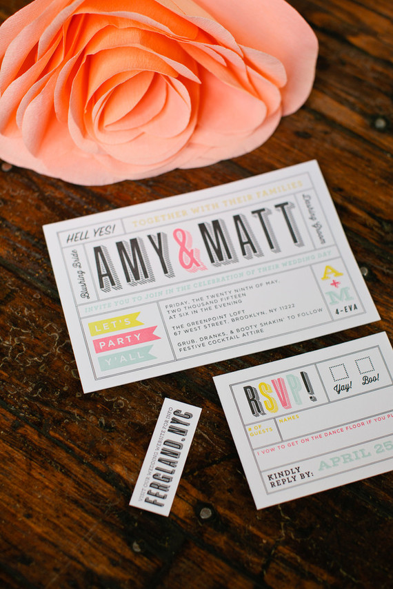 Wedding invitation suite