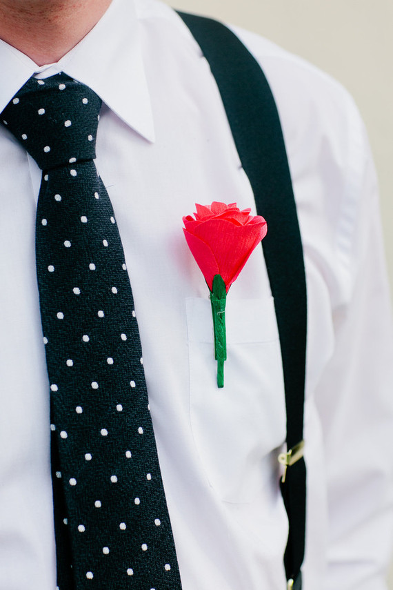 Groom's boutonnière