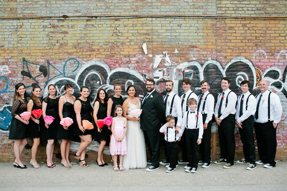 Brooklyn wedding party portrait