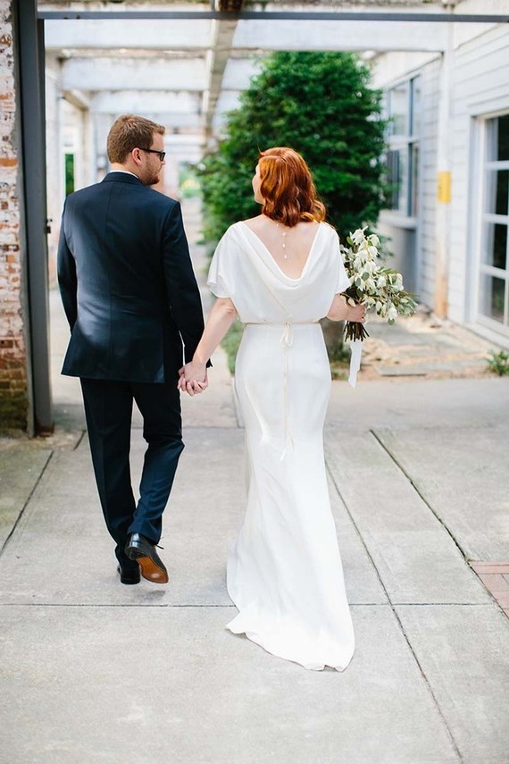 Modern wedding dress