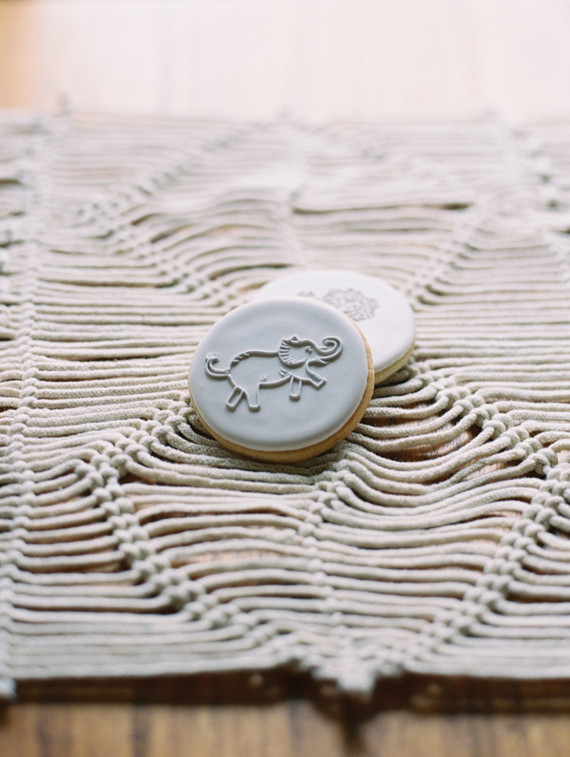 white and grey baby shower cookies