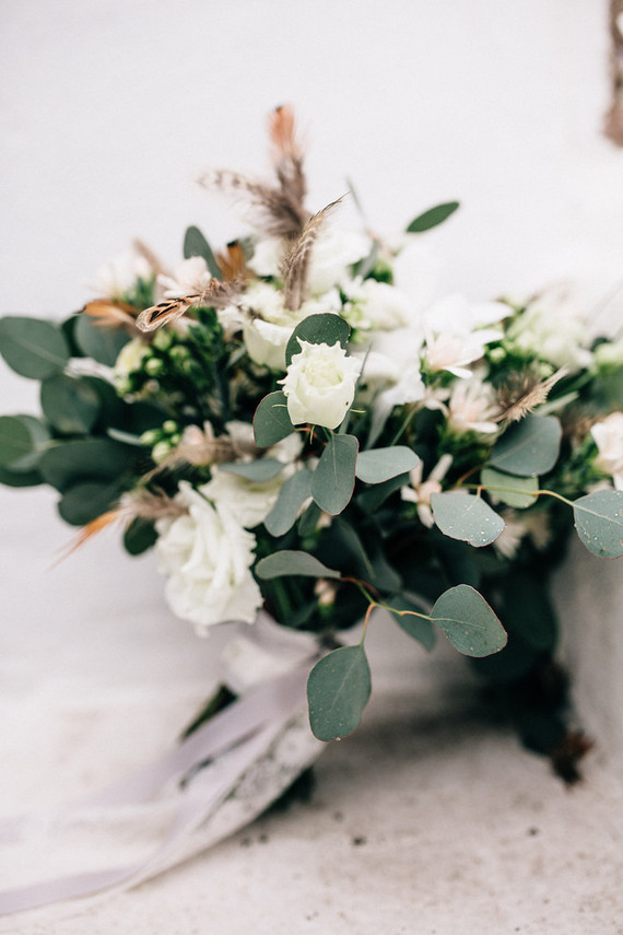 Bohemian bridal bouquet