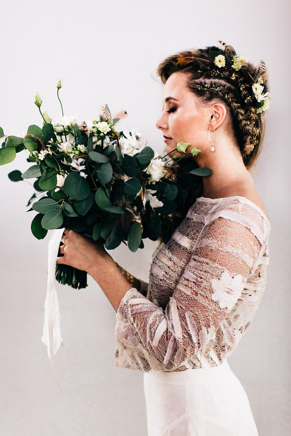 Bohemian bridal bouquet