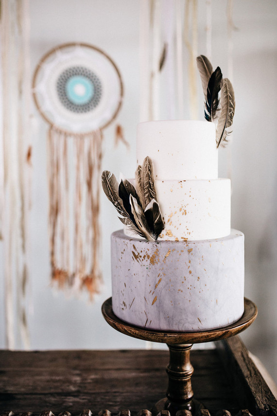 Moroccan bohemian wedding cake