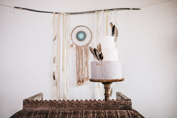 Moroccan bohemian wedding cake