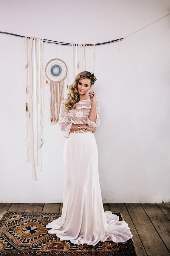 Moroccan bohemian bridal portrait