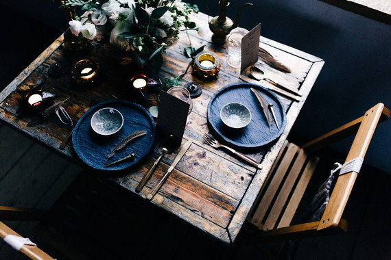 Moroccan bohemian wedding tablescape