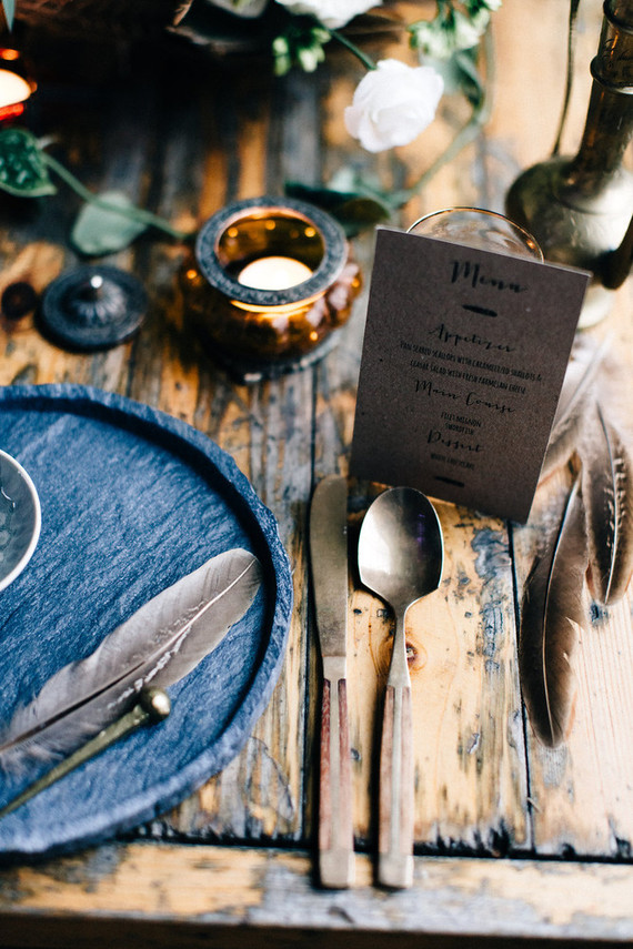 Moroccan bohemian place setting